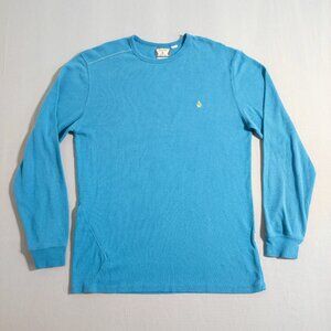 Volcom crew neck sweater men's youth size XL blue long sleeve knit